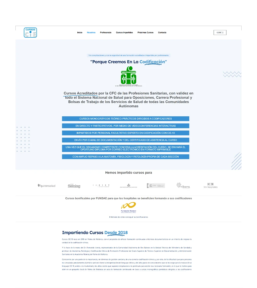Cursos CIE10